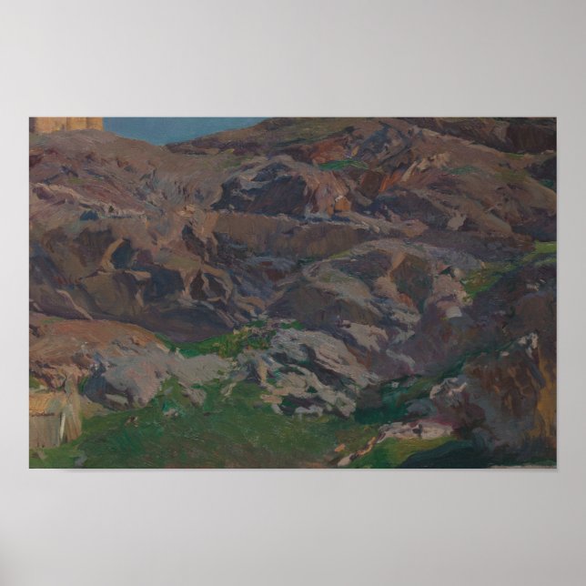 Joaquin Sorolla - Castle San Servando, Toledo Poster (Vorne)