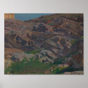 Joaquin Sorolla - Castle San Servando, Toledo Poster