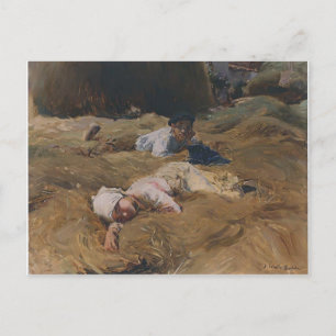 Joaquín Sorolla - Das Nickerchen, Asturien Postkarte