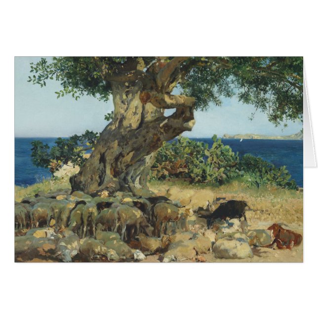 Joaquin Sorolla - der Johannisbrotbaum-Baum (Vorderseite (Horizontal))