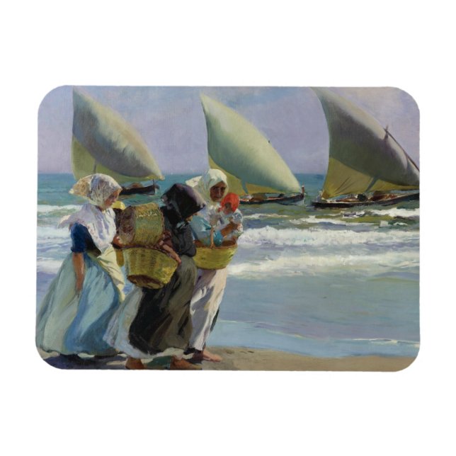 Joaquin Sorolla - Die drei Segel Magnet (Horizontal)