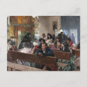 Joaquin Sorolla - Die Taufe Postkarte