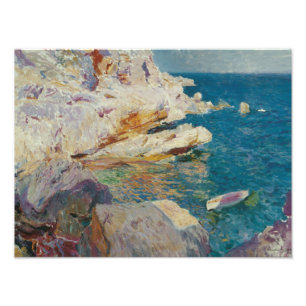 Joaquin Sorolla-Felsen von Javea und dem Weißen Bo Fotodruck