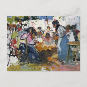 Joaquín Sorolla - Net Menders in Valencia Postkarte