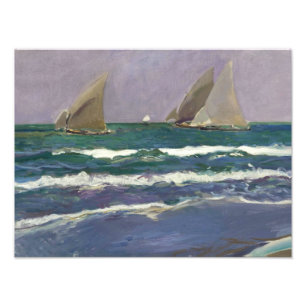 Joaquin Sorolla - Segel im Meer Fotodruck