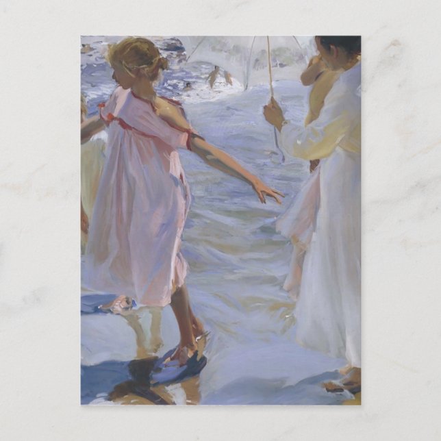 Joaquín Sorolla - Spazieren Sie entlang des Meeres Postkarte (Vorderseite)