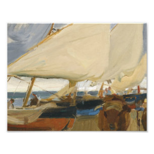 Joaquin Sorolla - Strand von Valencia Fotodruck