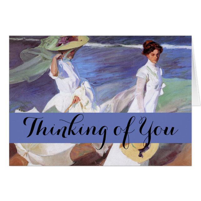 Joaquin Sorolla Women Walking Beach (Vorderseite (Horizontal))