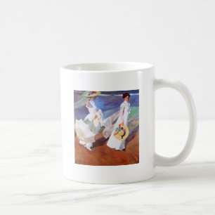 Joaquin Sorolla Women Walking Beach Kaffeetasse