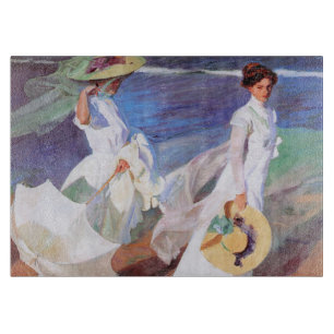 Joaquin Sorolla Women Walking Beach Schneidebrett