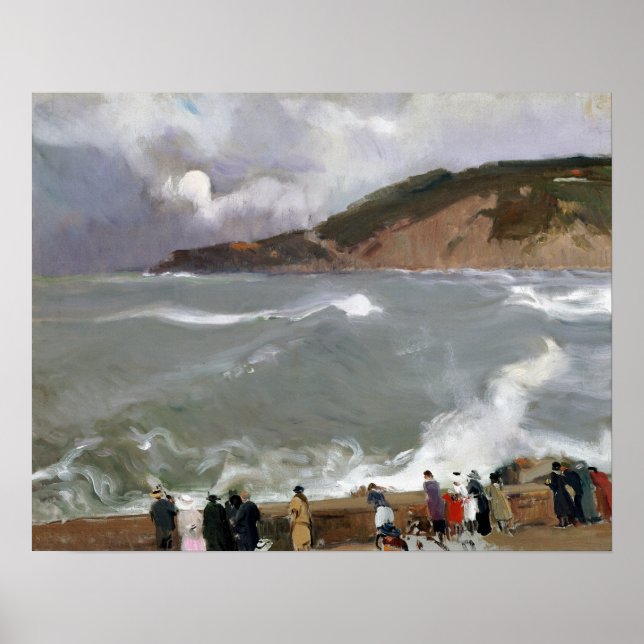 Joaquín Sorolla y Bastida Breakwater Poster (Vorne)
