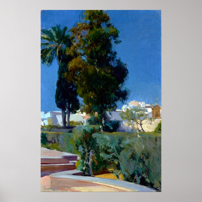 Joaquin Sorolla y Bastida Ecke Garten Poster (Vorne)
