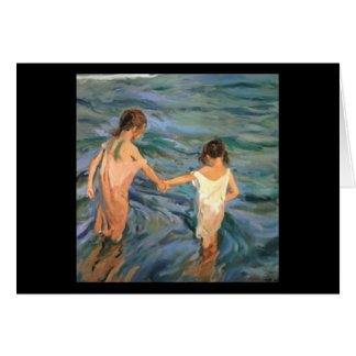 Joaquín Sorolla y Bastida Kinder im Meer