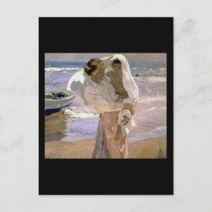 Joaquín Sorolla y Bastida Nach dem Bad Postkarte