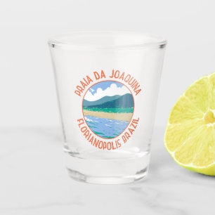 Joaquina Strand Brasilien Reise Kunst Vintage Schnapsglas