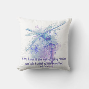 Job-12:10 Schrifts-Leben jedes Geschöpfs Kissen