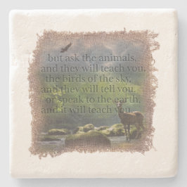 JOB 12:7 - Coaster Steinuntersetzer