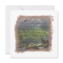 JOB 12:7 - Personalized Notecard