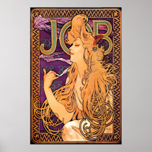 JOB 1896 POSTERDRUCK A5-A1 Alphonse Mucha Kunst Poster