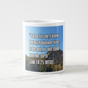 Job 19:25 WEBU Mug Jumbo-Tasse