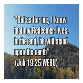 Job 19:25 WEBU Poster