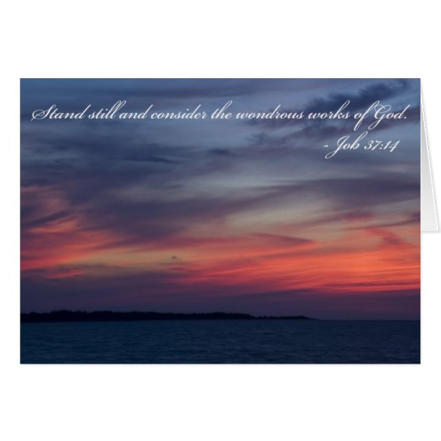 Job 37 Sunset Card (Vorderseite (Horizontal))