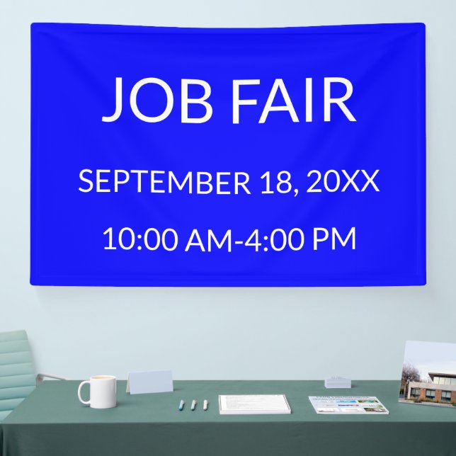 Job Fair Blue Banner (Messe)