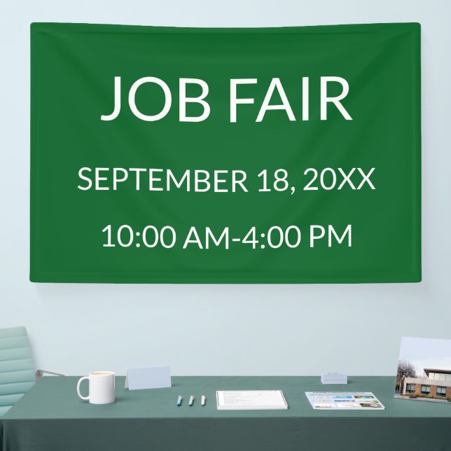 Job Fair Green Banner (Messe)