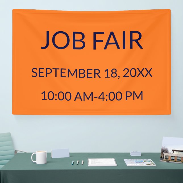 Job Fair Orange Banner (Messe)