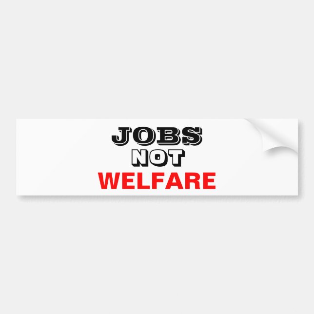 JOB-NICHT WOHLFAHRT AUTOAUFKLEBER (Vorne)