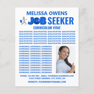Job Seekers Logo, Lebenslauf Flyer