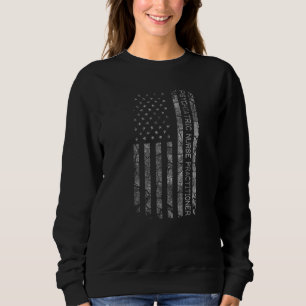 Job Titel Amerikanische Flagge Psychiatrische Kran Sweatshirt