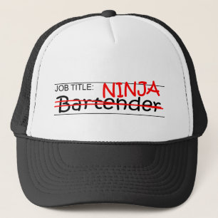 Job-Titel Ninja Barkeeper Truckerkappe
