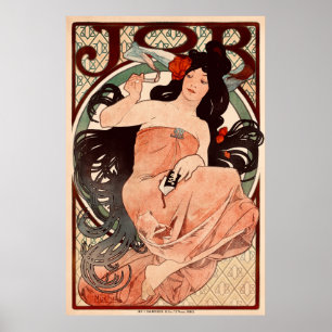 JOB von Alphonse Mucha Poster