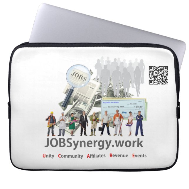 JOBSynergy - Laptop-Sieb 13" Laptopschutzhülle (Vorderseite)