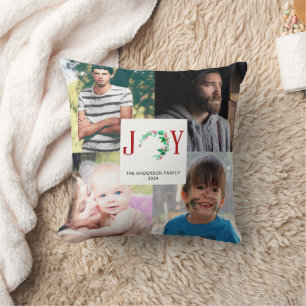 JoChristmas 4 Foto Collage Familienfotos Kissen