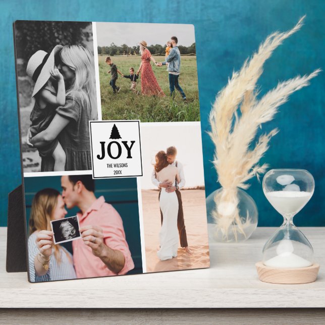 JoChristmas Familie Foto Collage Xmas Fotoplatte (Seite)