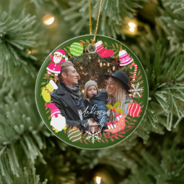 JoChristmas Foto Green Keramik Ornament