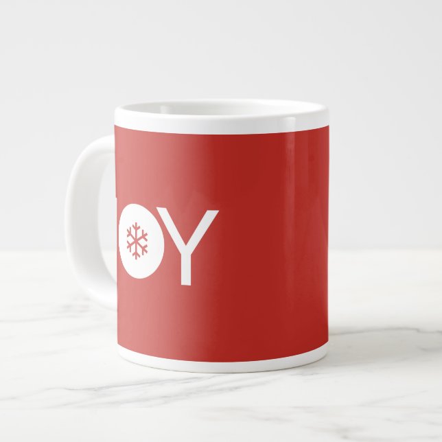 JoChristmas Gigant Red Coffee Tasse (Vorderseite Links)