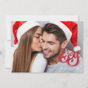 JoChristmas Monogram Holiday Foto Card Feiertagskarte