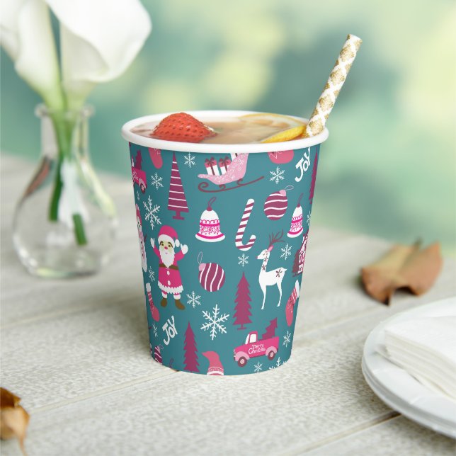 JoChristmas Turquoise Pappbecher (In Situ)
