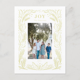 JoChristmas Wreath Foto Green Postkarte
