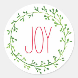 JoChristmas Wreath Typografy Quote Stickers