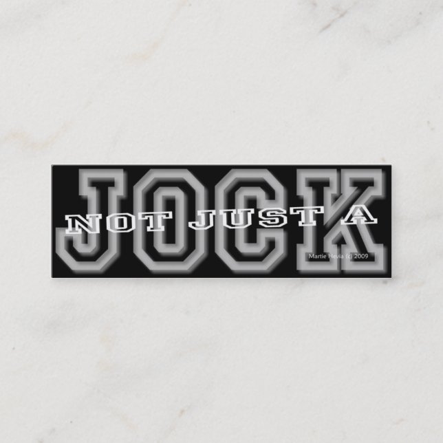 Jock - Social Media Personal Card Mini Visitenkarte (Vorderseite)