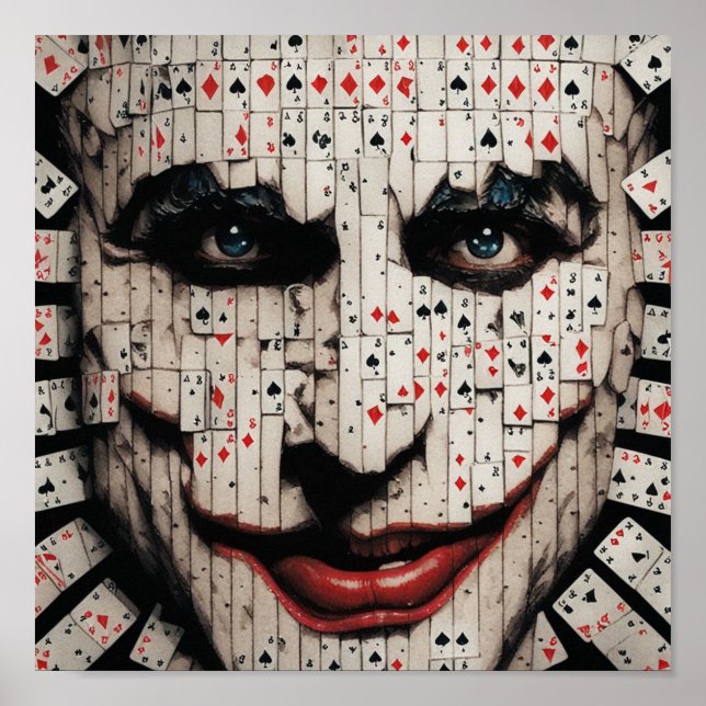 Jockers Gesichtskarte Poster (Vorne)