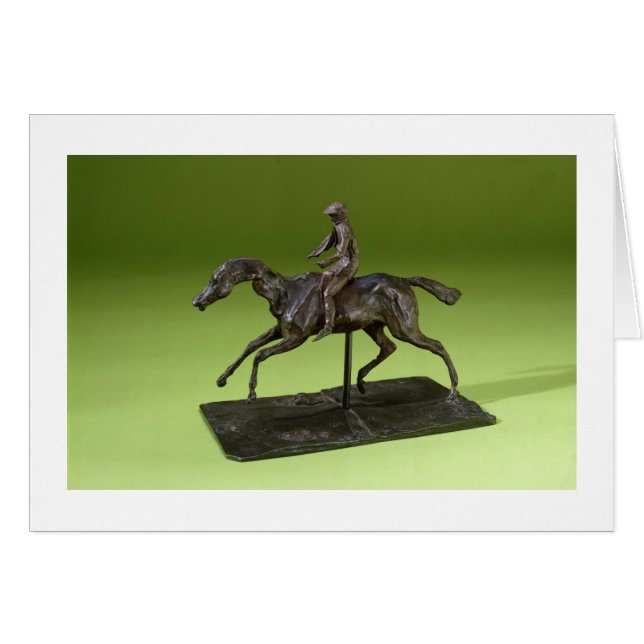 Jockey auf einem Pferd (Bronze) (Vorderseite (Horizontal))