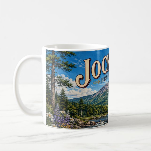 Jockey Cap Fryeburg Maine Kaffeetasse (Links)