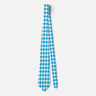 Jockey Silks Diamond Light Blue und White Neck Tie Krawatte