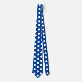 Jockey Silks Dots Blue und White Derby Krawatte