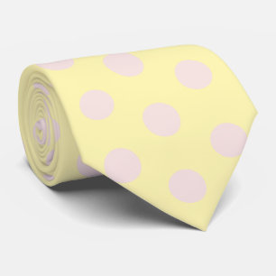 Jockey Silks Dots Pink Butter Yellow Derby Krawatte